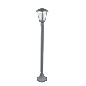Moderná vonkajšia stĺpová lampa tmavošedá 100cm vrátane LED - Mara