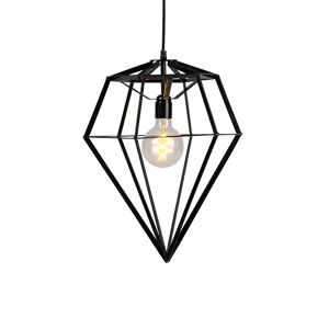 Industrial Pendant Lamp Black - Frame Diamond large