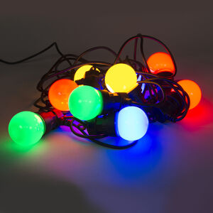 Farebné párty osvetlenie 10 LED diód 4,5 metra