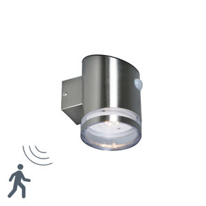 Vonkajšie svietidlo Vývrtka LED oceľ s detektorom pohybu