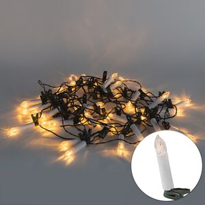 Vianočná osvetľovacia šnúrka svetelná sviečka 45 klasických teplých LED 11 metrov