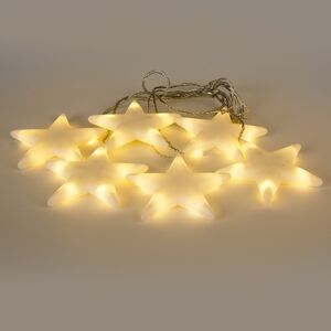 Vianočné osvetlenie šnúrka svetlo hviezda 6 teplá biela LED 1,5 metra