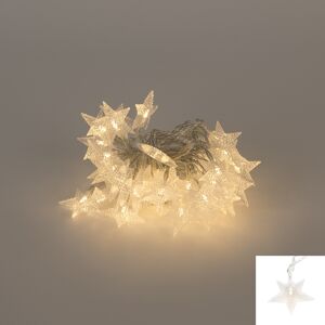 Vianočné osvetľovacie strunové svetlo Star 40 teplá biela LED dióda 4 metre
