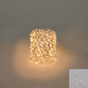 Vianočný osvetľovací drôt teplá biela Micro LED 12 metrov