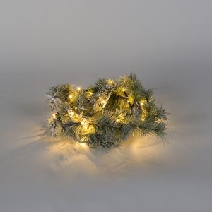 Vianočné osvetlenie borovicová ratolesť Snow LED teplá biela 1,5 metra