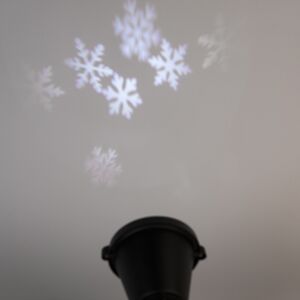 Vianočné svetlá Laserový projektor LED biele snehové vločky