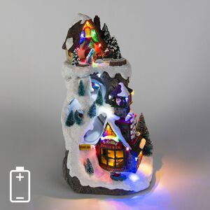 Vianočný domček Bobová dráha LED viacfarebná