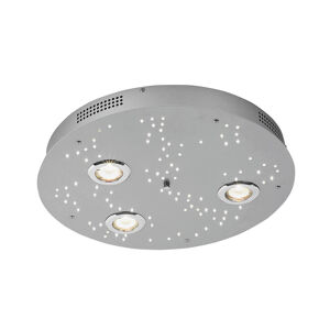 Moderné kruhové stropné svietidlo z ocele s hviezdnou oblohou vrátane LED nočnej oblohy