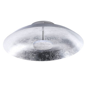 Moderné okrúhle stropné svietidlo strieborné vrátane LED - platní
