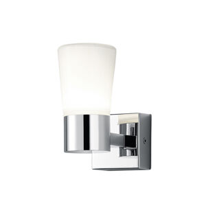 Moderné kúpeľňové nástenné svietidlo chróm vrátane LED - Nevio