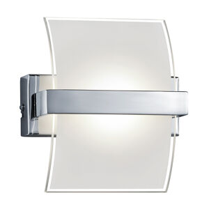 Moderné nástenné svietidlo chróm vrátane LED - Colino