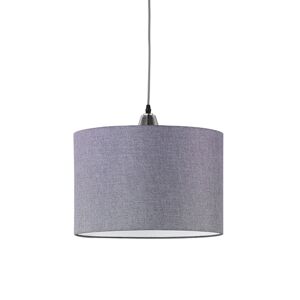 Moderná závesná lampa oceľová so šedým tienidlom - Cosinus