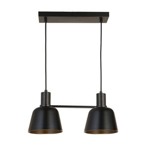 Lucande Servan závesná lampa, čierna, 2-pl.