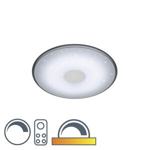 Moderné okrúhle stropné svietidlo biele vrátane funkcie stmievania LED - Shogun