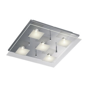 Moderné hranaté stropné svietidlo chróm vrátane LED - Antonio