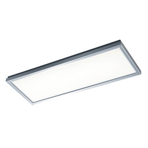 Moderné obdĺžnikové stropné svietidlo z lešteného hliníka vrátane LED - slivka