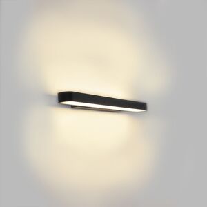 Moderné elegantné nástenné svietidlo čierne 67,5 cm vrátane LED -Tubox