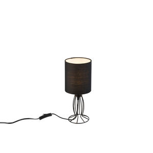 Dizajnová stolná lampa s čiernym tienidlom - Clark
