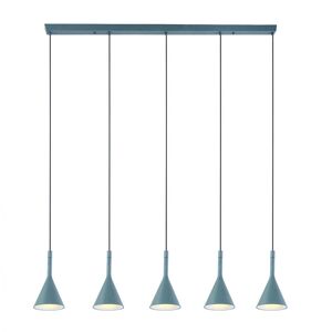 Moderná závesná lampa sivá 5-svetlá - Carol