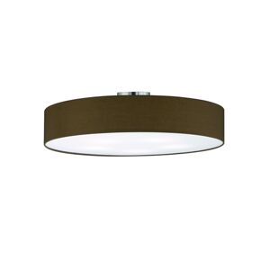 Moderné okrúhle stropné svietidlo s hnedým tienidlom - Moli