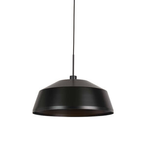 Priemyselná okrúhla závesná lampa čierna - Legna