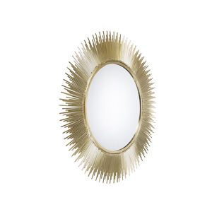 Okrúhle zrkadlo v štýle art deco 62 cm zlaté - Aton