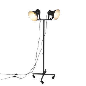 Priemyselná stojaca lampa antracit 2-svetlo - Mono