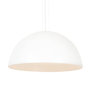 Modern round hanging lamp 90 cm white with 3 m cable - Magna