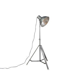 Priemyselná stojaca lampa statív šedá - Samia