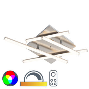 Dizajnové stropné svietidlo oceľové vrátane LED - Simona Square