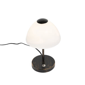 Dizajnová stolná lampa čierna stmievateľná vrátane LED - Joya