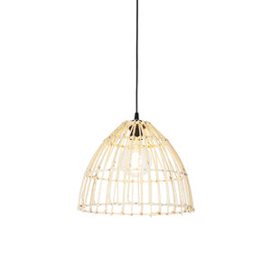 Vidiecka závesná lampa ratanová 35 cm - Magna