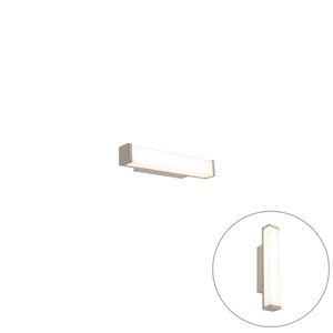 Kúpeľňová nástenná lampa oceľ 32 cm vrátane LED IP44 - Cascada