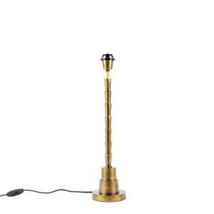 Stolná lampa v štýle Art Deco bronzová bez tienidla - Pisos