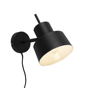 Retro nástenná lampa čierna - Chappie
