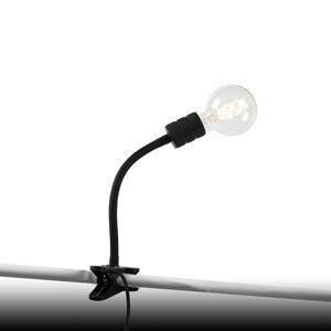 Moderná svorka lampa čierna s flexibilným ramenom - Cavalux