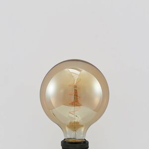 Lucande LED E27 G125 4W 2 700 K stmieva jantárová