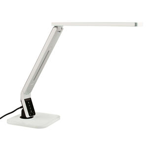 Dizajnová stolná lampa biela vrátane LED s dotykovým stmievačom - Eleni
