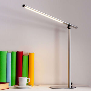 Elegantná stolová lampa strieborná vrátane LED - Kolja
