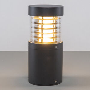 Podstavná lampa Lucande LED Lucius, 27 cm, antracitová, IP54