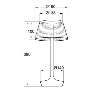 Aluminor Aluminor La Petite Lampe stolná LED lampa, červená