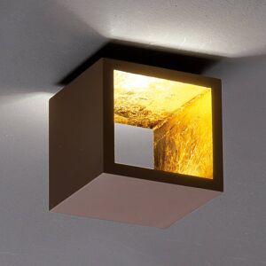 ICONE Cubò stropné LED svietidlo 10 W hnedé/zlaté