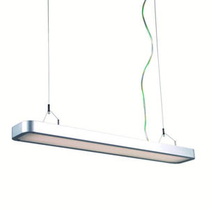 Závesné svietidlo Tube U 2 x 21W strieborné