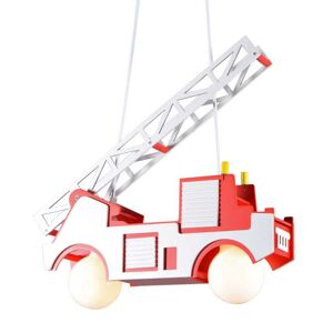 Závesná lampa Detské hasičské auto