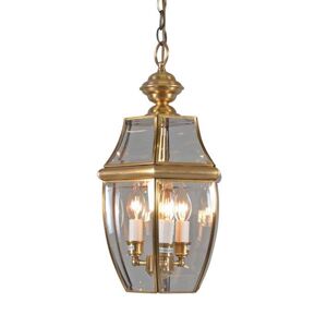 Závesná lampa Oldshore 3 bronzová
