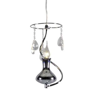 Závesná lampa Svetlo sviečok 1 chróm
