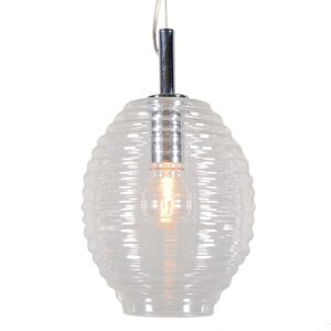 Závesná lampa Treviso IV číre sklo