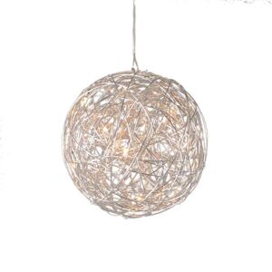 Závesné svietidlo Draht sphere 40cm hliník