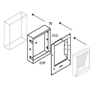 Ľahký betónový box Delta 139 so sadrou