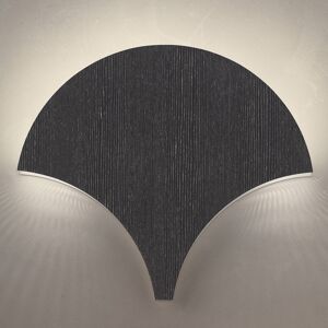 Nástenné LED svietidlo Palm čierna-strieborná